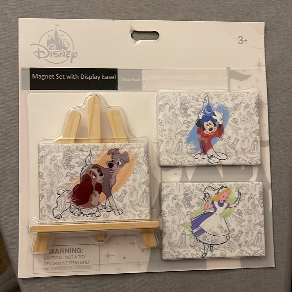 Disney magnet set with display easel